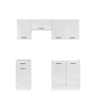 Modular kitchen JUNONA LINE 180 BBL BRW chalk gloss order